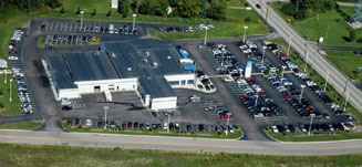 Sky view of Bianchi new and used car dealership