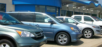 Honda Odyssey CRV and Accord Crosstour out front