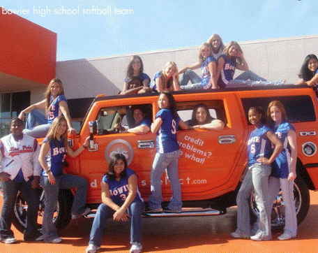 Bowler High School Softball Team - Driver Select Dallas Texas